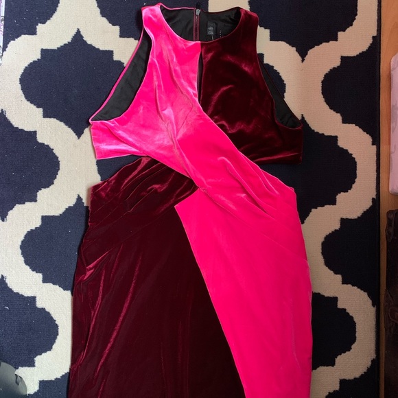 Topshop x Halpern Velvet Twist Dress US12 - Picture 3 of 11